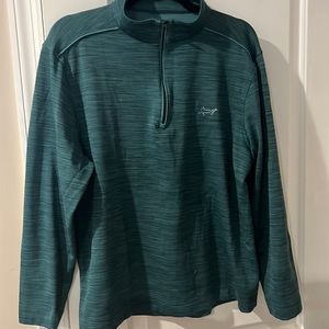 Greg Norman golf polo stay dry 3/4 zip size medium teal